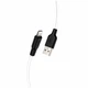 Кабель USB Lightning Hoco X21 Plus 1м 2.4А чорно-білий силіконовий для заряджання та синхронізації - зображення 1