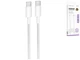 Кабель USB Type-C to Type-C 60W 1м 3A білий Borofone BX117 для швидкого заряджання та передачі даних - зображення 3