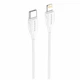 Кабель USB Type-C to Lightning 20W 1м 3А білий Borofone BX19 для заряджання та синхронізації пристроїв Apple - зображення 2