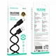 Кабель USB Type-C 3A 2м силіконовий чорний Borofone BX113 для заряджання та синхронізації - зображення 2