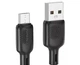 Кабель USB Type-C 3A 2м силіконовий чорний Borofone BX113 для заряджання та синхронізації - зображення 4