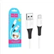 Кабель USB Hoco X82 Micro 1м 2.4А белый для зарядки и передачи данных из силикона и пластика - изображение 5