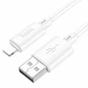 Кабель USB Lightning 2.4A 1м для заряджання та синхронізації Hoco X88 Gratified Білий - зображення 1