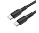 Кабель USB Type-C to Type-C 60W 1м 3A черный Borofone BX116 для зарядки и передачи данных - изображение 5