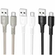 Кабель USB Micro 2.4A 1м чорний ПВХ Borofone BX116 - зображення 2