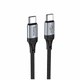 Кабель USB Type-C to Type-C 60W 1м 3A черный Hoco X102 для зарядки ноутбуков и смартфонов - изображение 1