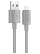 Кабель USB Micro 2.4A 1м серый Hoco X107 пластик - изображение 4