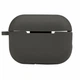 Футляр силіконовий з карабіном для Airpods Pro 2 15.Dark grey захисний зносостійкий 80х90х30 мм - зображення 1