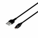 Кабель USB Hoco X52 Sereno магнітний Lightning 1м 2.4А чорний для заряджання пристроїв - зображення 1