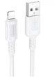 Кабель USB Lightning 2.4A 1м ПВХ для зарядки и передачи данных Borofone BX111 Белый - изображение 5