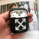 Футляр для навушників AirPods 1 2 пластиковий силіконовий чорний білий з карабіном - зображення 8
