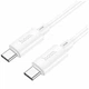 Кабель USB Type-C to Type-C 60W 2м белый для зарядки и передачи данных Hoco X88 Gratified - изображение 1
