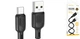 Кабель USB Type-C 3A 3м силіконовий чорний Borofone BX113 для заряджання та передачі даних - зображення 7
