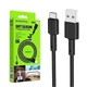 Кабель USB Type-C 1м 5А силикон черный Borofone BX31 для зарядки и передачи данных - изображение 6