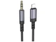 Кабель Aux Borofone BL24 Lightning 1м серый алюминиевый для подключения наушников к iPhone и iPad - изображение 5
