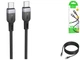 Кабель USB Type-C to Type-C 60W 3м черный силиконовый Hoco X109 для зарядки и передачи данных - изображение 3