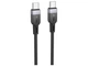 Кабель USB Type-C to Type-C 60W 3м черный силиконовый Hoco X109 для зарядки и передачи данных - изображение 6