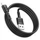 Кабель USB Lightning 1м 2.4А черный Hoco X83 для зарядки iPhone iPad - изображение 5