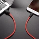 Кабель USB Type-C 1 м 3 А силіконовий чорно-червоний Hoco X21 Plus для заряджання та синхронізації - зображення 8