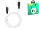 Кабель USB Type-C to Lightning 20W 1м 3А чорно-білий Hoco X21 Plus силіконовий - зображення 8