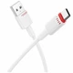 Кабель USB Type-C 3A 1м белый PVC Borofone BX110 для зарядки и передачи данных - изображение 1