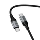 Кабель USB Type-C to Type-C 60W 1.5м чорний Hoco X121 для швидкого заряджання та передачі даних - зображення 6