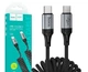 Кабель USB Type-C to Type-C 60W 1.5м чорний Hoco X121 для швидкого заряджання та передачі даних - зображення 8