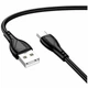 Кабель USB Type-C 3A 1м для зарядки и передачи данных черный Borofone BX121 ПВХ - изображение 1