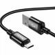 Кабель USB Micro 2.4A 1м Hoco X89 Wind Чорний для заряджання та синхронізації пристроїв з нейлону та алюмінію - зображення 1