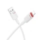 Кабель USB Lightning 2.4A 1м ПВХ для зарядки и передачи данных Borofone BX110 Белый - изображение 6