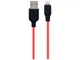 Кабель USB Lightning 1 м 2 4 А силиконовый черно-красный Hoco X21 Plus для зарядки и синхронизации - изображение 6