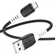 Кабель USB Micro 1м 2.4А черный Hoco X82 для зарядки и передачи данных - изображение 3