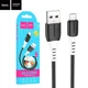 Кабель USB Micro 1м 2.4А черный Hoco X82 для зарядки и передачи данных - изображение 7