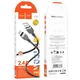 Кабель USB Type-C to Lightning 27W 3м чорний Hoco X109 силіконовий для заряджання iPhone iPad - зображення 8