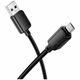 Кабель USB Micro 2.4A 1м чорний ПВХ для заряджання та передачі даних Hoco X113 - зображення 1