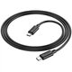 Кабель USB Type-C 60W 2m для заряджання та передачі даних чорний Hoco X88 Gratified - зображення 6