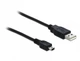 Кабель USB Type A to Mini 2м 2А черный пластиковый и металлический для подключения устройств - изображение 6
