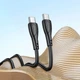 Кабель USB Type-C to Type-C 60W 1м для быстрой зарядки и передачи данных черный Borofone BX121 - изображение 8