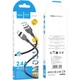Кабель USB Lightning 2.4A 1м силіконовий чорний Hoco X109 для заряджання та синхронізації - зображення 7