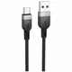 Кабель USB Type-C 3A 3м чорний силікон Hoco X109 для швидкого заряджання та передачі даних - зображення 1