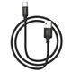 Кабель USB Type-C Hoco X14 1м черный с металлическими коннекторами текстильная оплетка - изображение 7