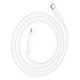 Кабель USB Type-C 100W 2м Hoco X93 Force белый для быстрой зарядки и передачи данных - изображение 4