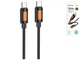 Кабель USB Type-C to Type-C 60W 1м силіконовий чорний Borofone BX114 для швидкого заряджання та передачі даних - зображення 4