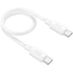 Кабель USB Type-C 60W 0.25м для швидкого заряджання та синхронізації білий Hoco X96 Hyper - зображення 5