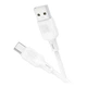 Кабель USB Type-C 3A 1м силиконовый белый Borofone BX113 для зарядки и передачи данных - изображение 7