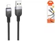 Кабель USB Lightning 2.4A 3м Чорний силікон Hoco X109 для заряджання та передачі даних - зображення 4