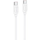 Кабель USB Type-C to Type-C 60W 1м 3A білий Hoco X115 для швидкого заряджання та передачі даних - зображення 5