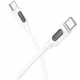 Кабель USB Type-C to Type-C 60W 1м силікон білий для швидкого заряджання та передачі даних Borofone BX114 - зображення 1
