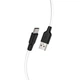 Кабель USB Type-C 1 м 3 А силіконовий чорно-білий Hoco X21 Plus для заряджання та синхронізації - зображення 8