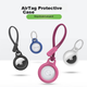 Брелок BELKIN AirTag/AirTag2, совместимый с устройством Apple AirTags Protection Tracker, силиконовый грязеотталкивающий противоударный чехол F8W973, черный - изображение 7